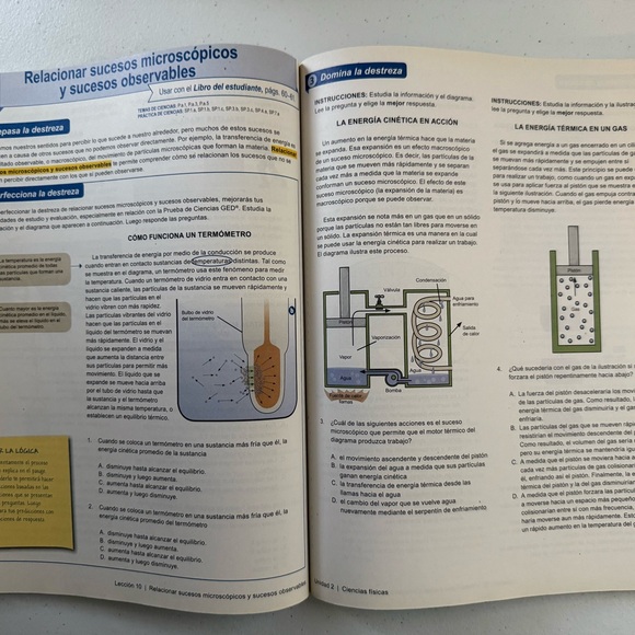 Steck-Vaughn Ciencias GED Preparation Book - Picture 3 of 4